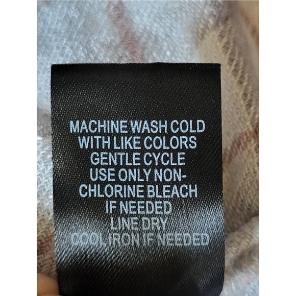 Torrid Womens Abbey‎ Woven Textured Plaid Button Back Top Size 1x Pink Grey - Picture 9 of 10